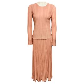 Zimmermann Lucky Strickoberteil in Pink Metallic und Lucky Midirock Pink