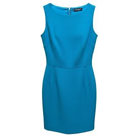 Dolce & Gabbana Turquoise Sleeveless Mini Cocktail Dress Blue