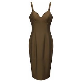 Robe midi sans manches marron Cult Gaia Marron