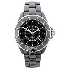 Chanel J12 H1635 I.G.21132 CE×SS AT Watch with Black Dial Black