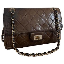 Chanel 2.55 Timeless Brown Leather Handbag Brown