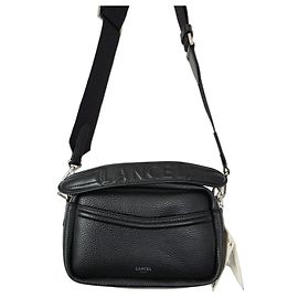 Black grained leather camera bag Lancel - new never worn Black