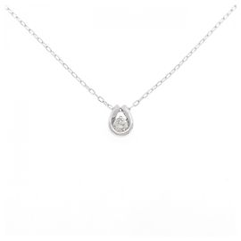 Autre Marque Colar de ouro branco Au750 e diamantes Prata