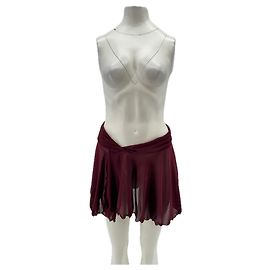 Free People Minirock aus Tüll in Bordeaux Bordeaux