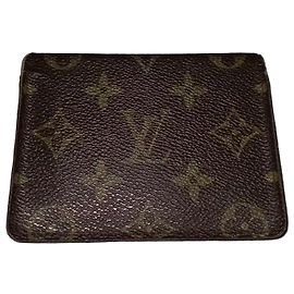 Louis Vuitton Monogram Canvas Kartenetui Braun Dunkelbraun