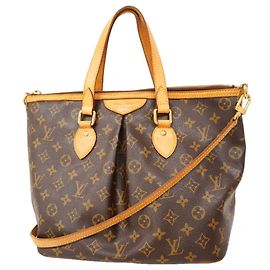Sac à main Louis Vuitton Monogram Palermo PM Marron