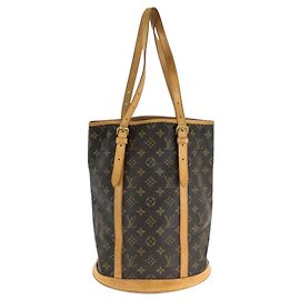 Sac à bandoulière Louis Vuitton Monogram Bucket GM Marron