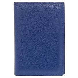 Hermès Hermes Visitenkartenetui in Blue Royal Blau