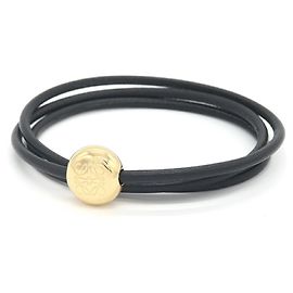Bracciale charm Loewe Anagram Poupelle Nero