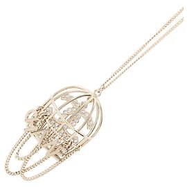 Collana con design Birdcage Chanel D'oro