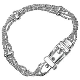 Bracciale charm Tiffany & Co. T-Rope Buckle Motif Argento