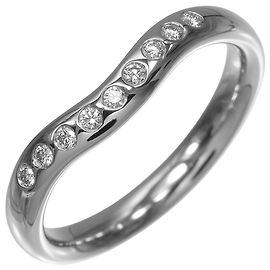 Tiffany & Co. Platinum 950 Curved Band Ring Other