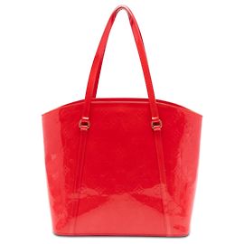 Louis Vuitton Red Monogram Vernis Avalon GM Vermelho