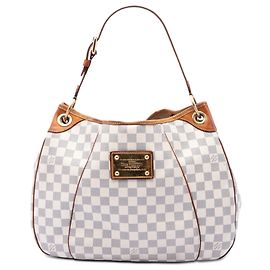 Louis Vuitton White Damier Azur Galliera PM Bianco