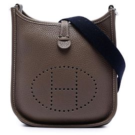 Hermès Marrom Clemence Evelyne 16 Amazone Marrom Taupe