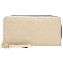 Cartera Zippy Long Louis Vuitton Beige Monogram Empreinte Beige