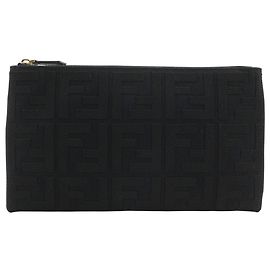Fendi Medium Flat Pouch Black