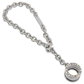 Bulgari Bvlgari B-zero1 Sterling Silver Key Chain Silvery