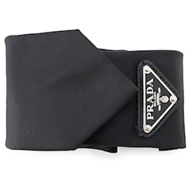 Corbata negra Prada Negro