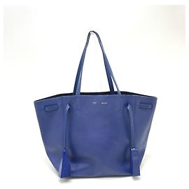 Céline Sac Cabas Phantom avec Pompon Celine Bleu