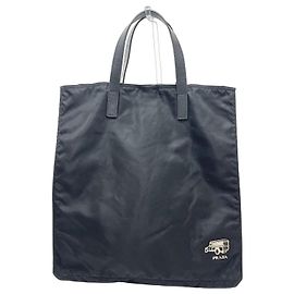 Sac cabas Prada VA905A Logo Car Motif Noir