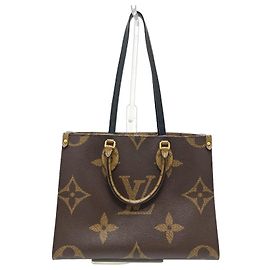 Borsa Tote 2-Way Louis Vuitton OnTheGo MM Marrone