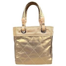 Sac cabas Chanel Paris Biarritz PM Doré