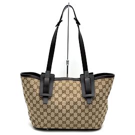 Bolsa Tote Gucci GG Canvas Marrom