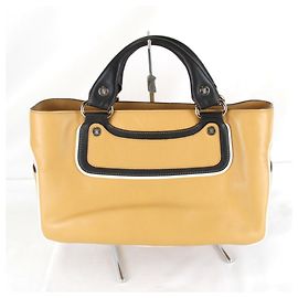 Céline Bolsa de couro marrom Celine Marrom