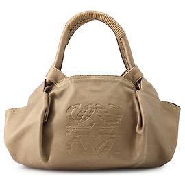 Loewe Anagram Leather Handbag Brown