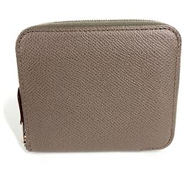 Monedero compacto Azap Hermès Castaño