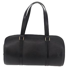 Sac Soufflot Louis Vuitton en cuir Epi Noir