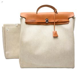 Hermès Hermes Herbag MM Handbag Beige Other