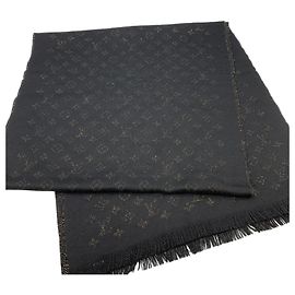 Louis Vuitton Etol LV Timeless Kaschmir Schal Schwarz