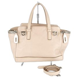 Bolsa de mão de couro rosa para mulher Salvatore Ferragamo Rosa