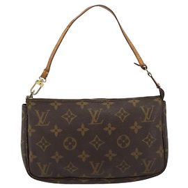 Louis Vuitton Pochette Accessoires NM Monogram Canvas medium Marrone