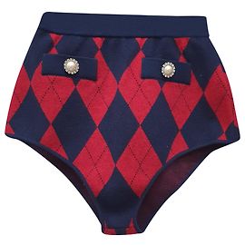 Short à taille haute Argyle Alessandra Rich en viscose multicolore Multicolore