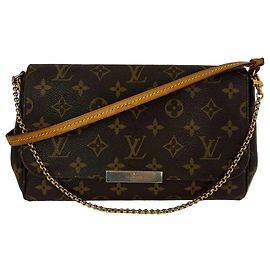 Sac bandoulière Louis Vuitton Favorite MM Monogram Marron