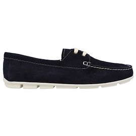 Mocasines de ante Prada negro Zapatos para mujer Negro