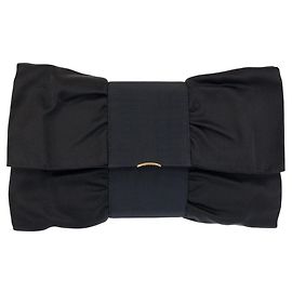 Clutch Gucci Vintage in raso nero Nero