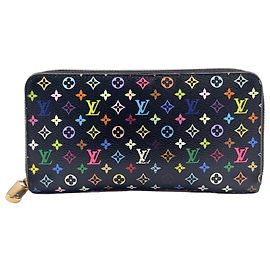 Louis Vuitton Zippy Wallet Monogram Black Schwarz
