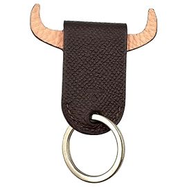 Hermès HERMES Petite Ash Porte-Clé Trous Key Ring Brown
