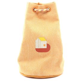 Bolsa duffle de lã Hermès Epopee Laranja