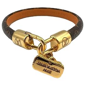 Pulseira Louis Vuitton Alma Ouro Castanho Marrom