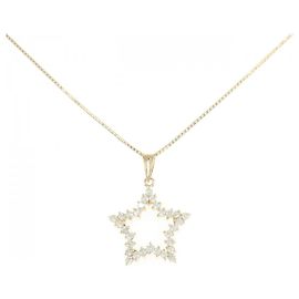 Autre Marque Collier en diamant Au750 Doré