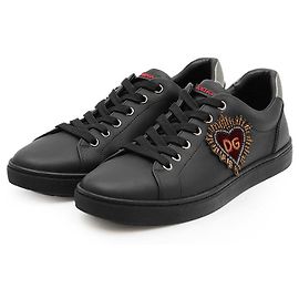 Dolce & Gabbana Baskets en cuir Dolce&Gabbana Noir