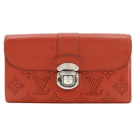 Cartera Louis Vuitton Iris de piel Mahina Roja