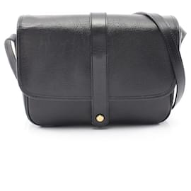 Schultertasche aus schwarzem Leder Yves Saint Laurent Schwarz