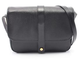Yves Saint Laurent Black Leather Shoulder Bag Black