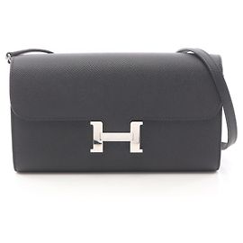 Hermès Bolsa de ombro Hermes Constance Long To Go Preto